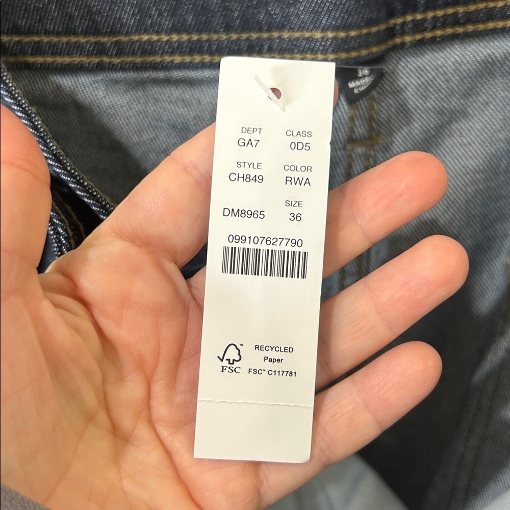 NWT J. CREW Slim-wide jean with stacked buttons Size 36 - Picture 11 of 15